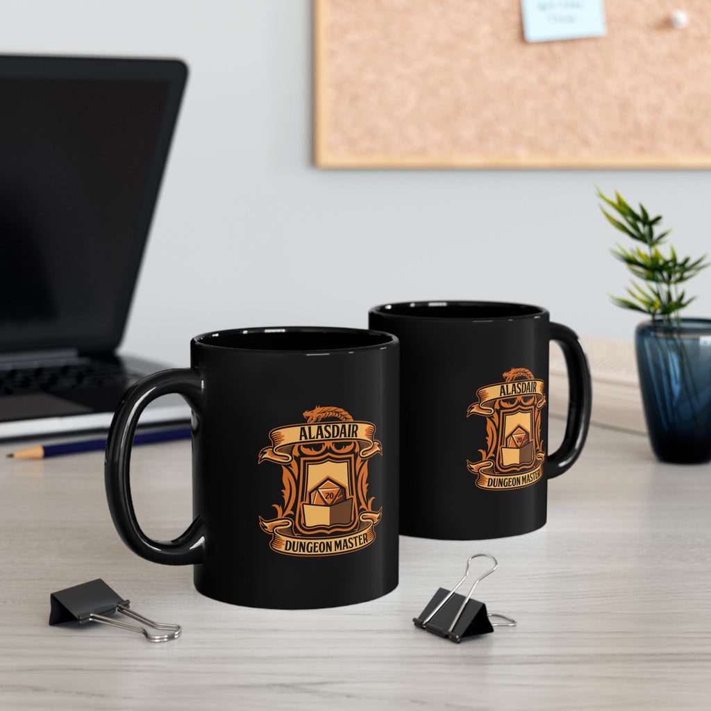 Dungeon Master Alasdair Australia Black Mug (11oz, 15oz)