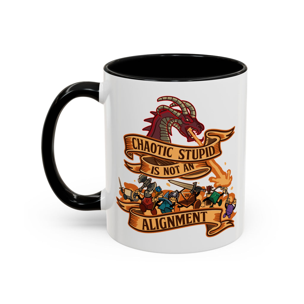 Chaotic Stupid is not an alignment - UK - Accent Coffee Mug (11 oz)
