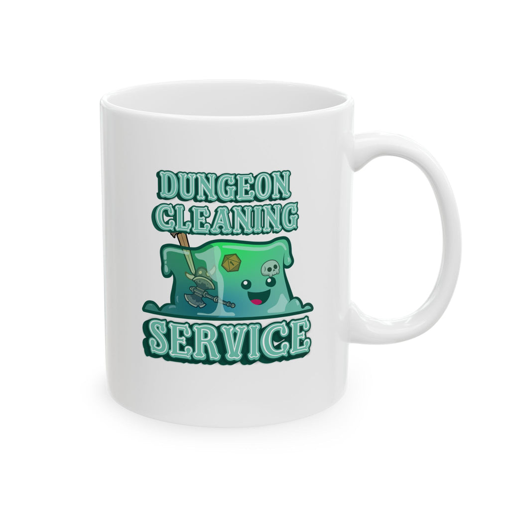 Cute Gelatinous Cube Mug. Dungeon Cleaning Service Dnd Mug. Role playing rpg Mug, funny dungeon dragon Mug.