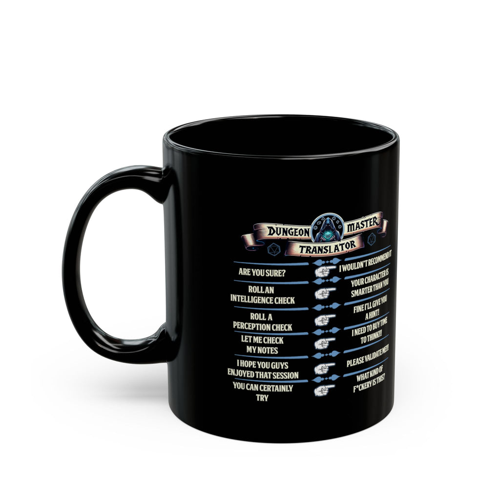 Dungeon Master funny mug. Dnd Mug, Dm translator, RPG game Mug, tabletop games mug. Role playing mug