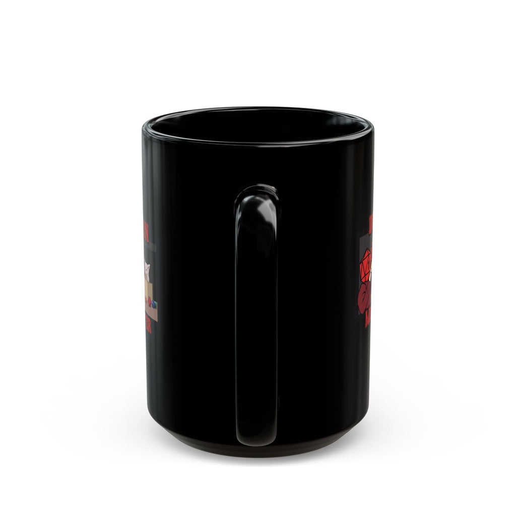 Yelling at Cat mem, Dungeon Meowster. Critical Fail ----- UK Black Mug (11oz, 15oz)