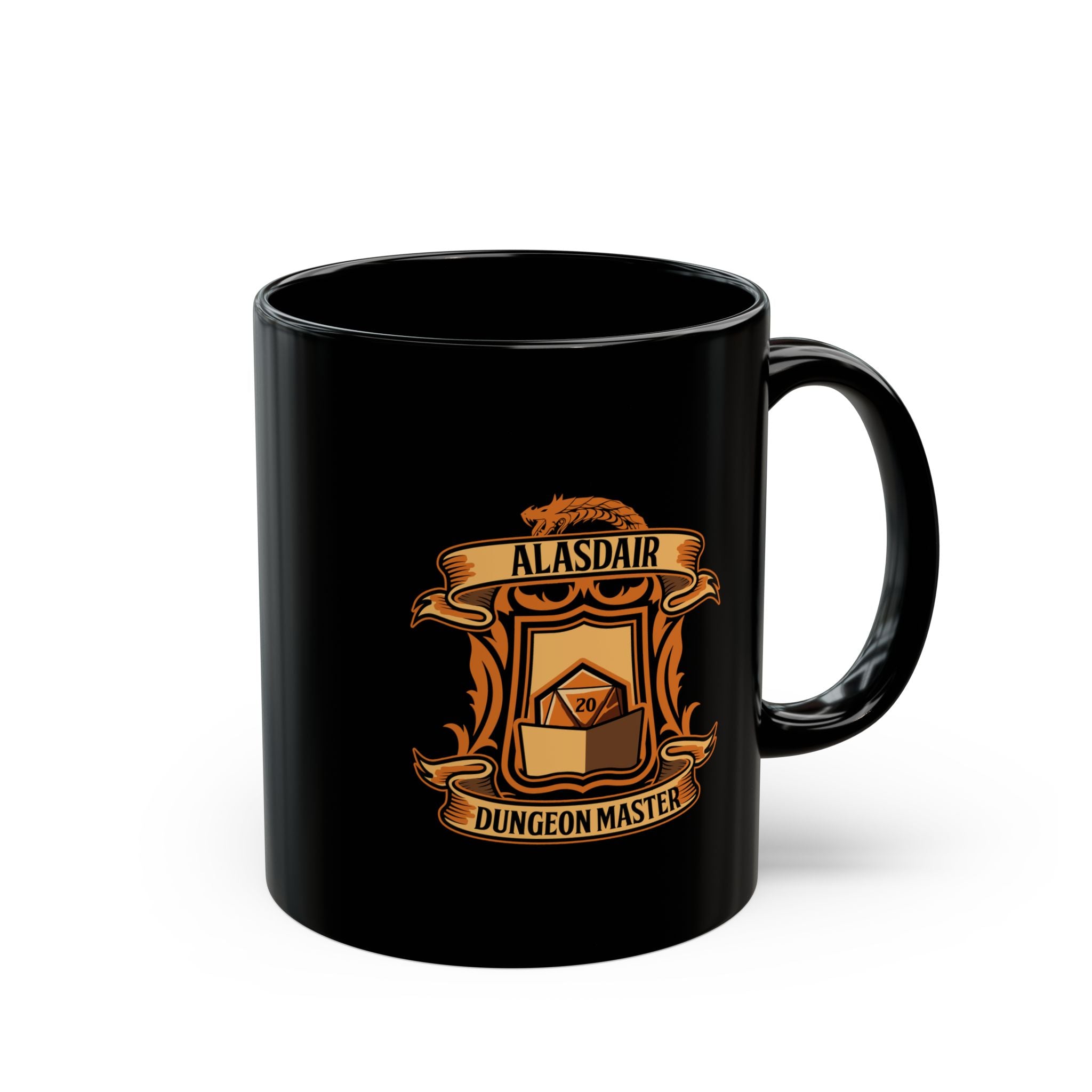 Dungeon Master Alasdair Australia Black Mug (11oz, 15oz)