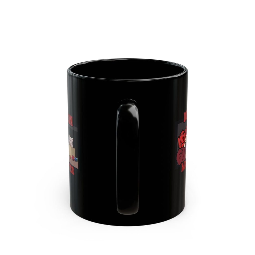 Yelling at Cat mem, Dungeon Meowster. Critical Fail ----- UK Black Mug (11oz, 15oz)