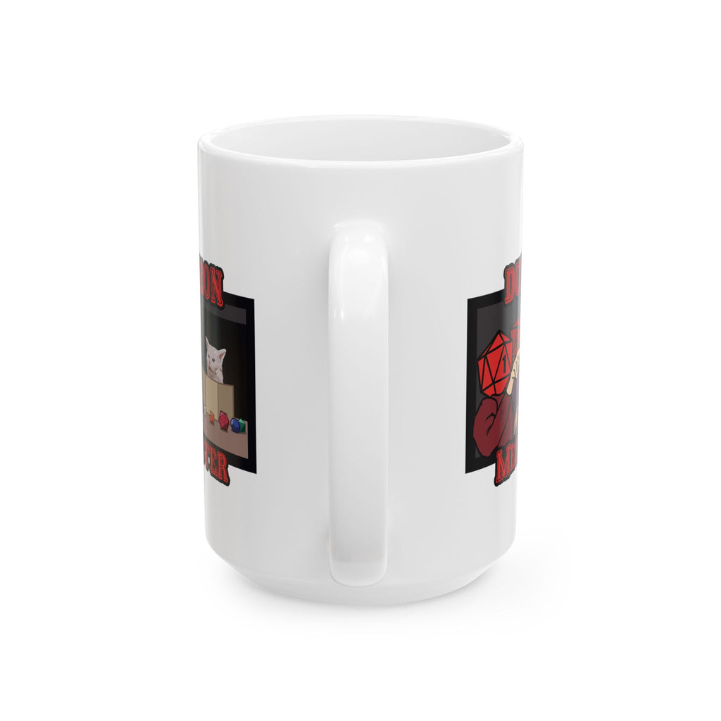 Dnd mug, Funny Critical Fail Yelling at Cat Meme. Dungeon Meowster for Cat Lover, Dungeon master rpg, tabletop 11/15 oz coffee mug