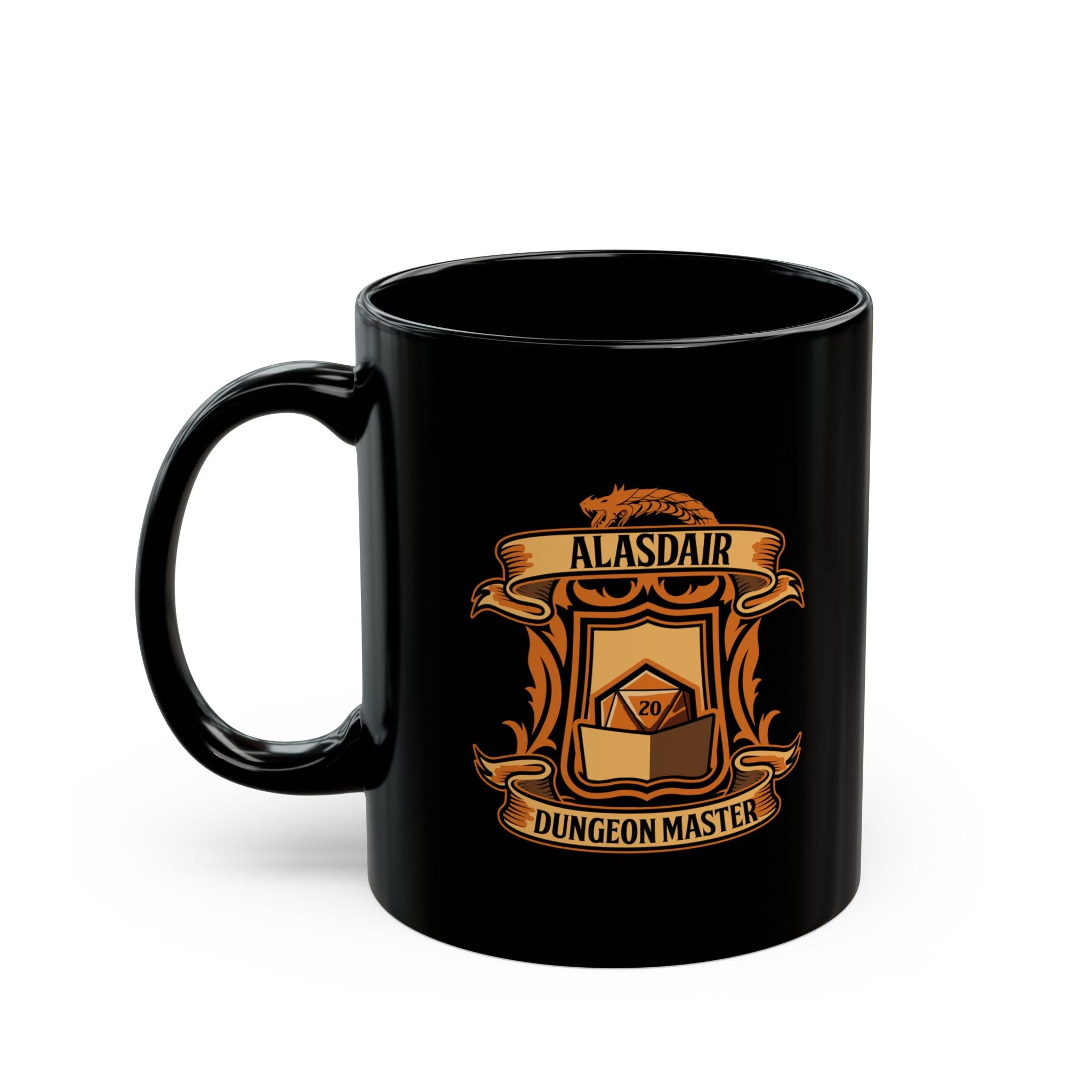Dungeon Master Alasdair Australia Black Mug (11oz, 15oz)