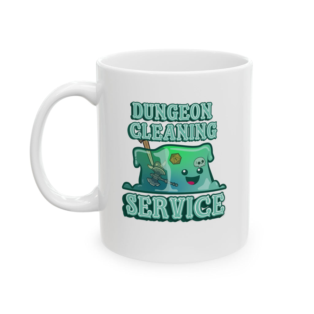 Cute Gelatinous Cube Mug. Dungeon Cleaning Service Dnd Mug. Role playing rpg Mug, funny dungeon dragon Mug.