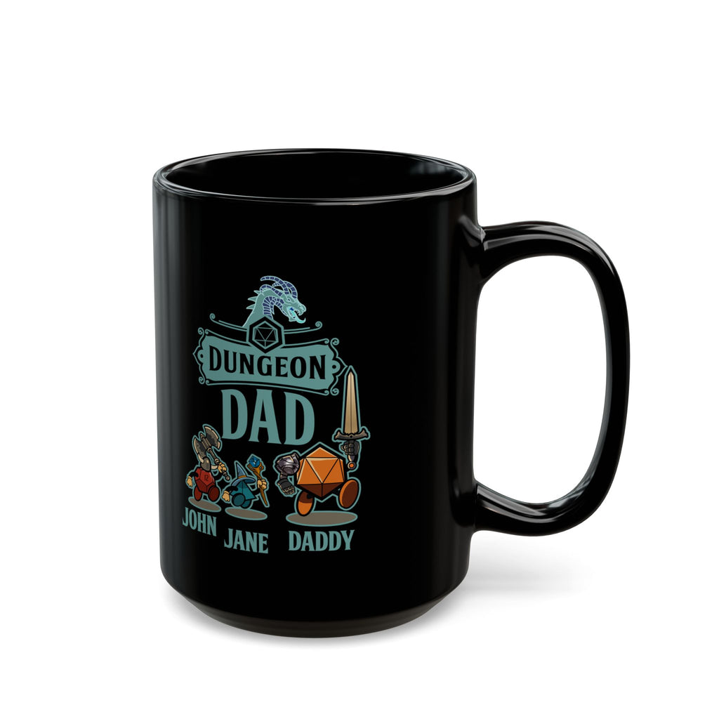 Custom DnD mug. Dungeon Dad, daddy. For Father, Dungeon dragons, Personalize with your name and your kids. Select classes. 11/15 coffee mug