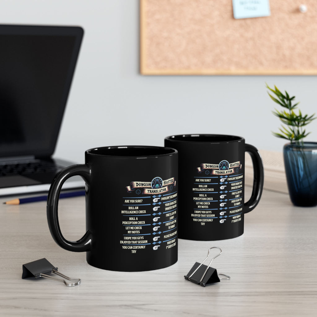 Dungeon Master funny mug. Dnd Mug, Dm translator, RPG game Mug, tabletop games mug. Role playing mug
