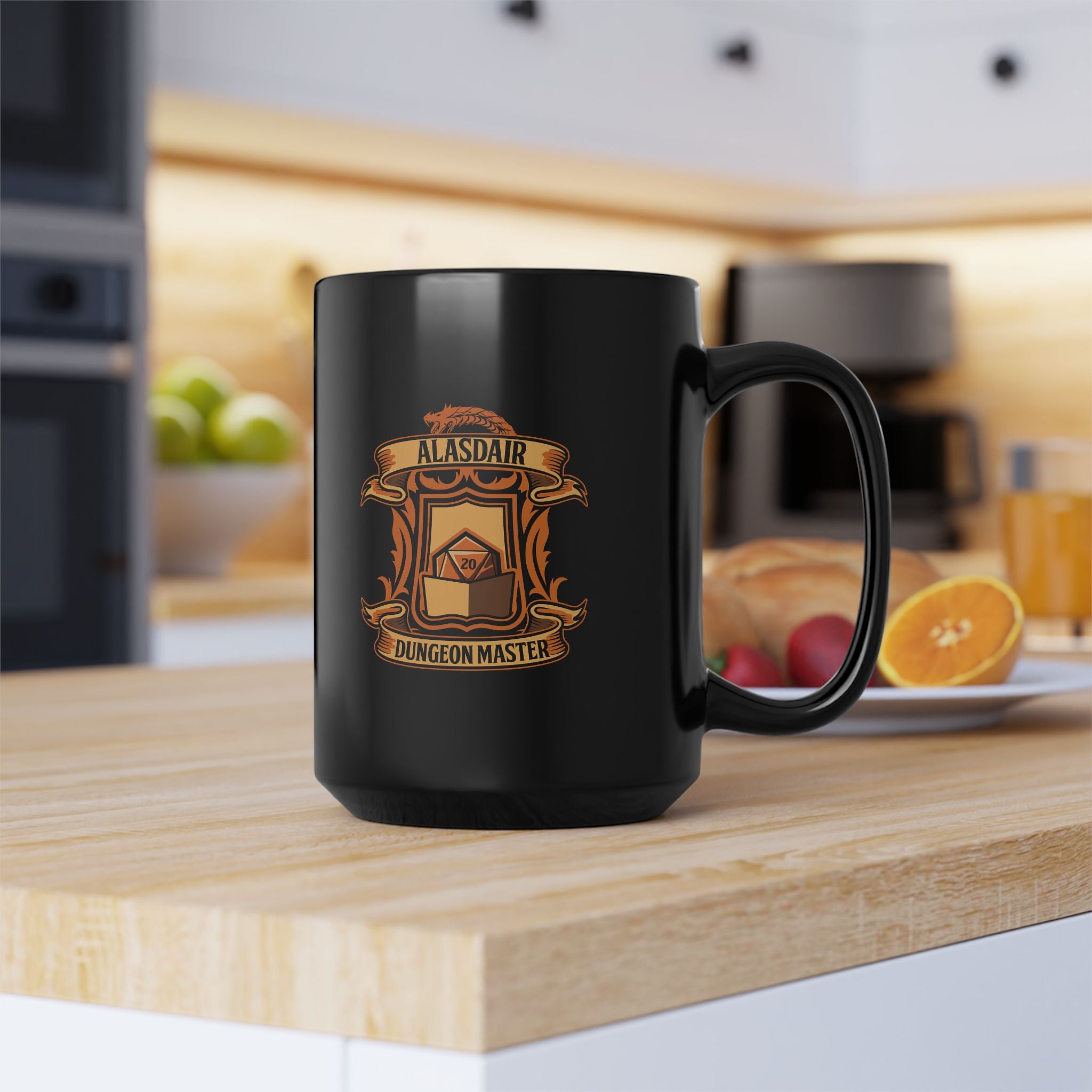 Dungeon Master Alasdair Australia Black Mug (11oz, 15oz)