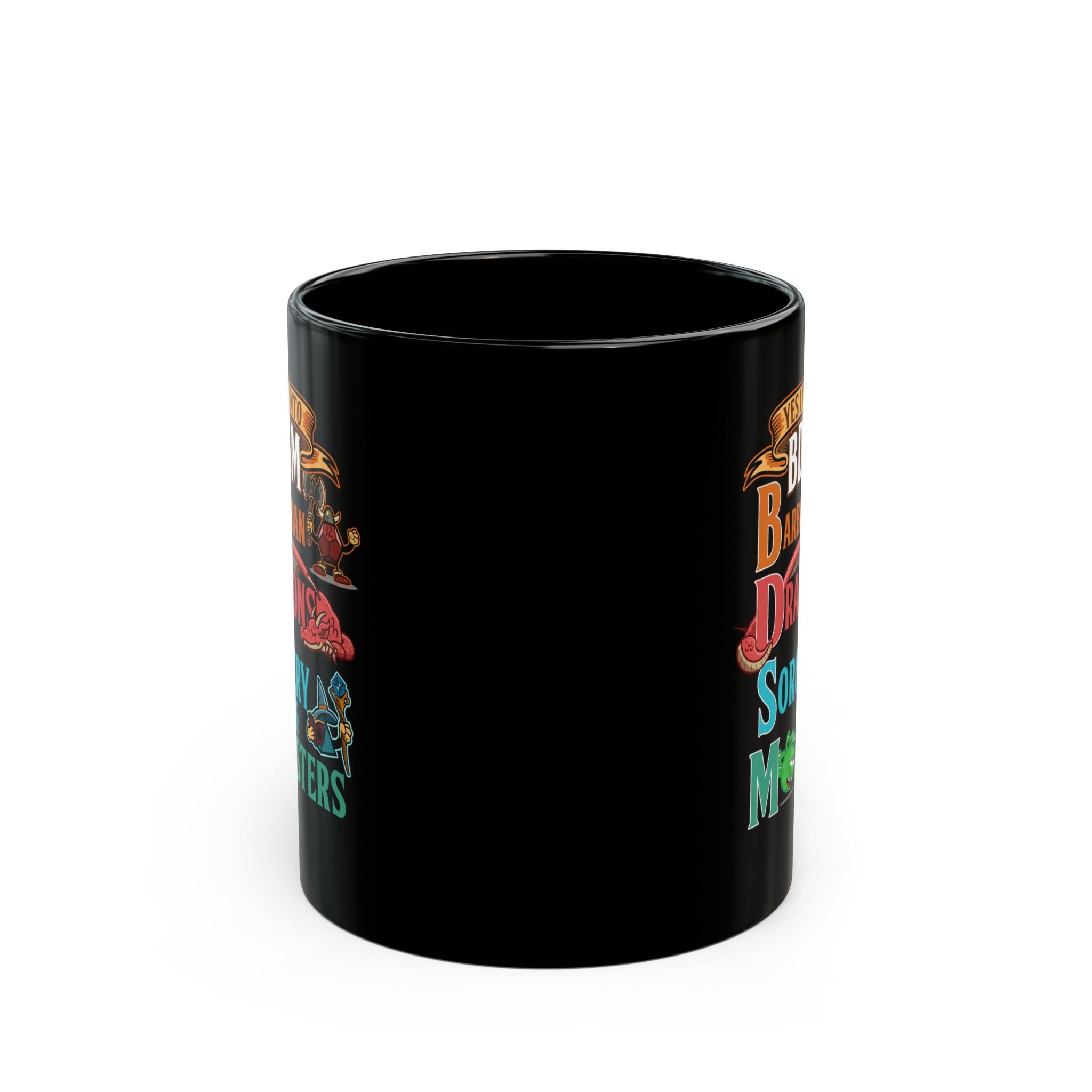Dnd Mug. yes I am into BDSM, Barbarian, Dragons, Sorcery and Monsters. For Fantasy book lovers, RPG, role playing tabletop Mug