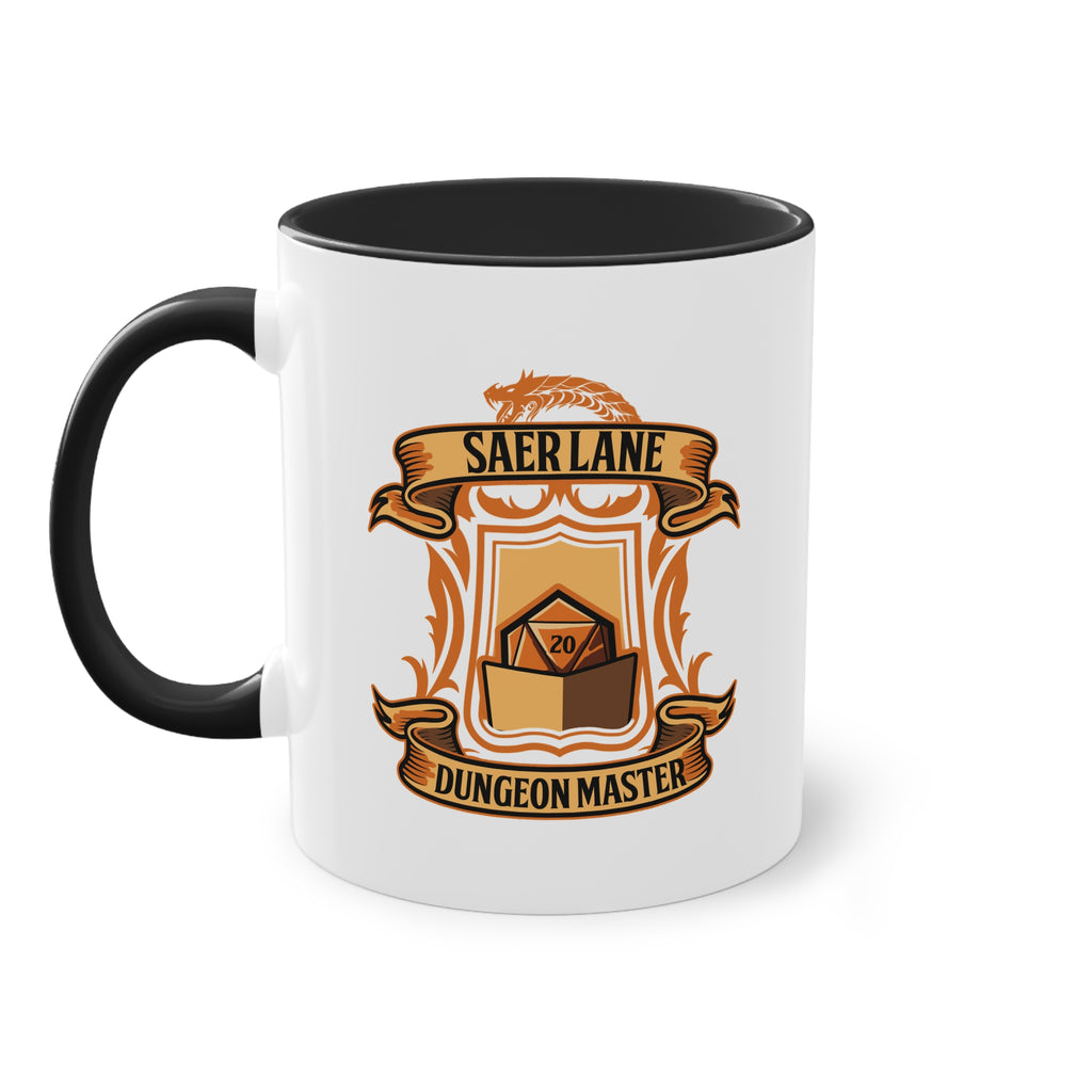 Dungeon Master/Saer Lane Two-Tone Coffee Mug, 11oz