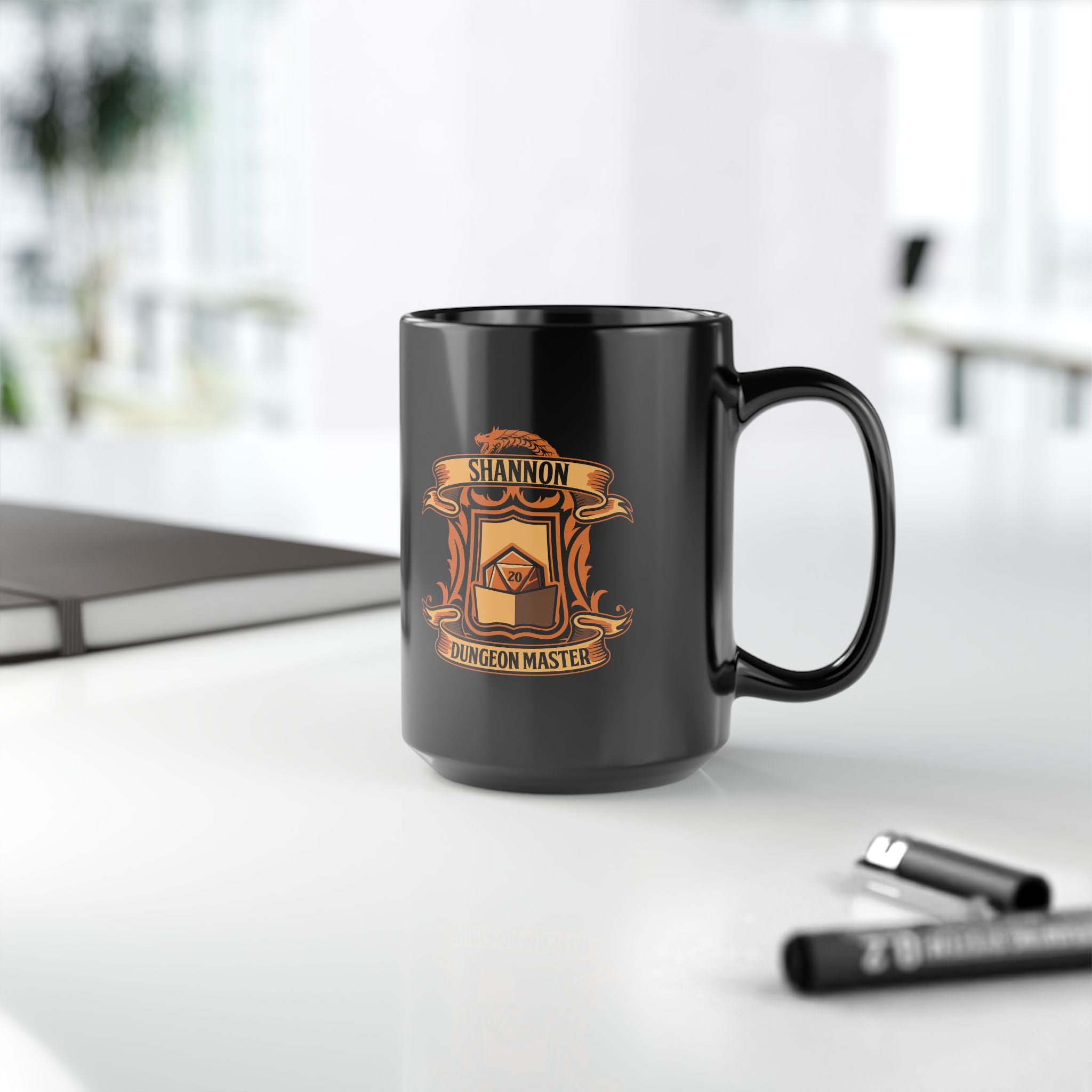 Shannon Dungeon Master Black Mug (11oz, 15oz)