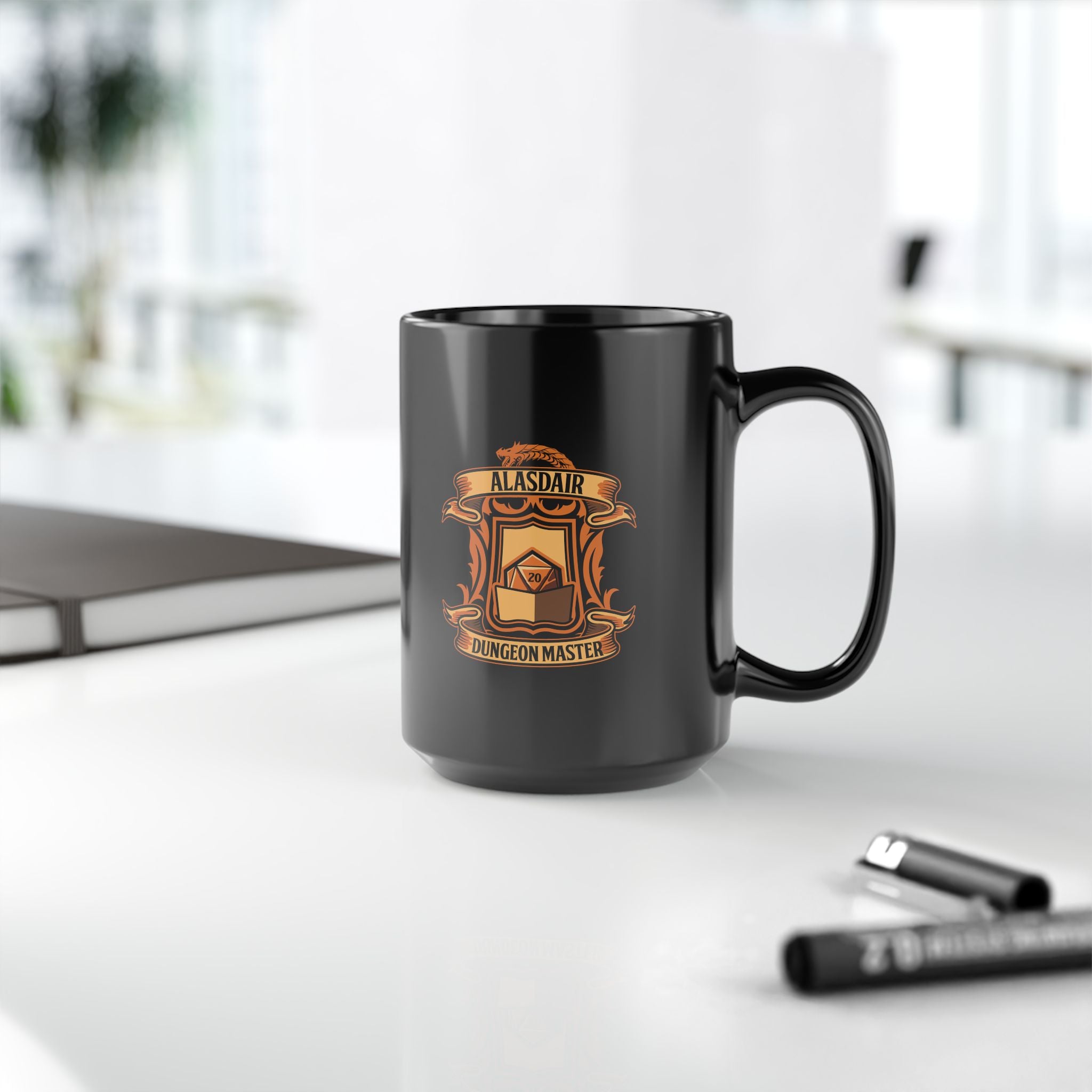 Dungeon Master Alasdair Australia Black Mug (11oz, 15oz)