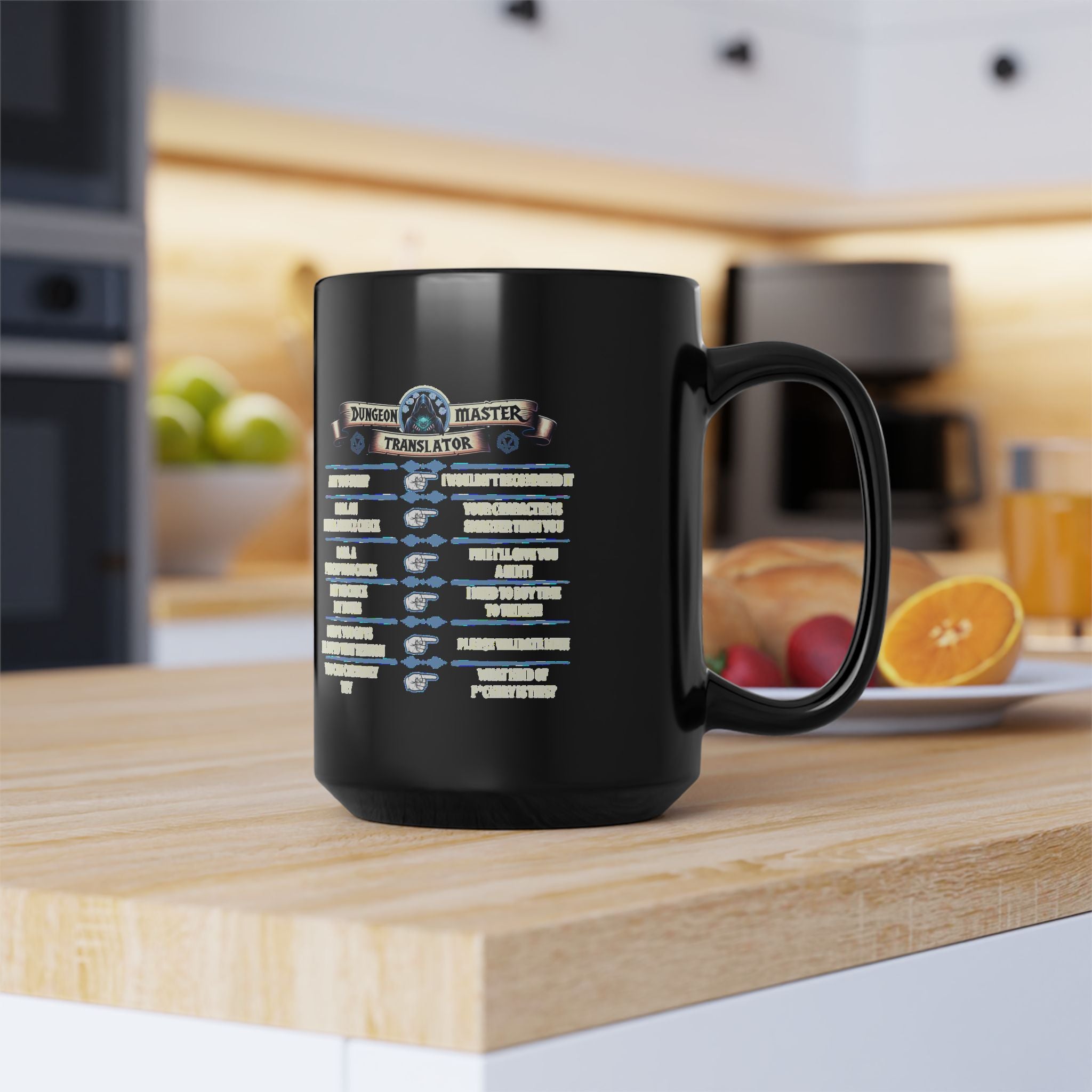 Dungeon Master funny mug. Dnd Mug, Dm translator, RPG game Mug, tabletop games mug. Role playing mug