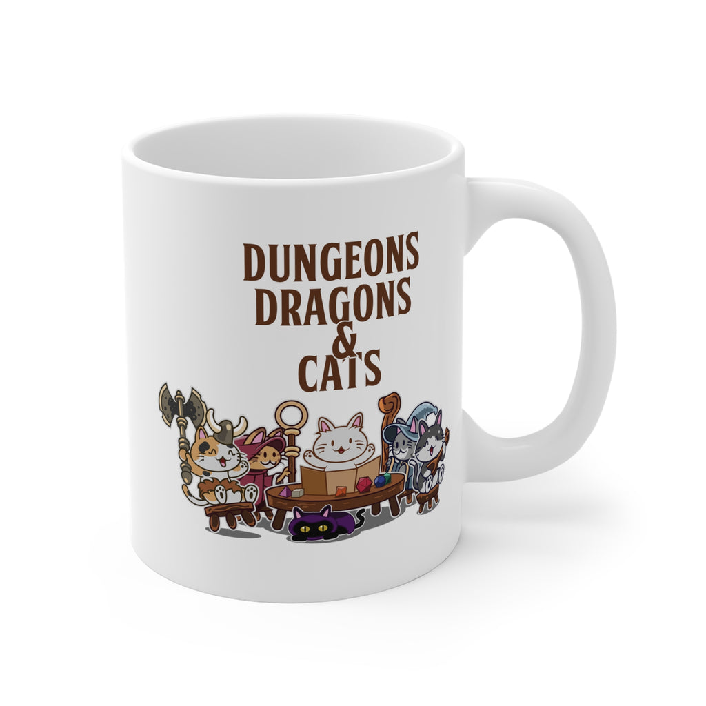 Dnd Shirt, Dungeons and Bunnies, cute rabbit roleplaying, tabletop RPG Ceramic Mugs (11oz\15oz)