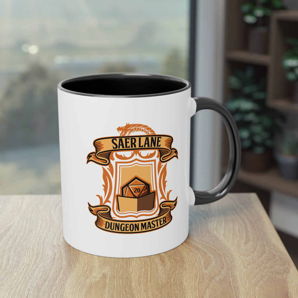 Dungeon Master/Saer Lane Two-Tone Coffee Mug, 11oz