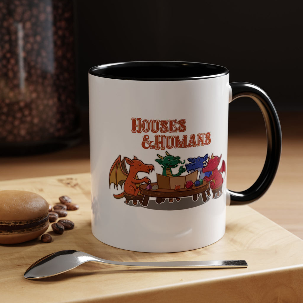 Dnd mug, Dragons Roleplaying. Funny Dnd mug, House and Human, tabletop, dungeons dragons 11/15 oz coffee mug.
